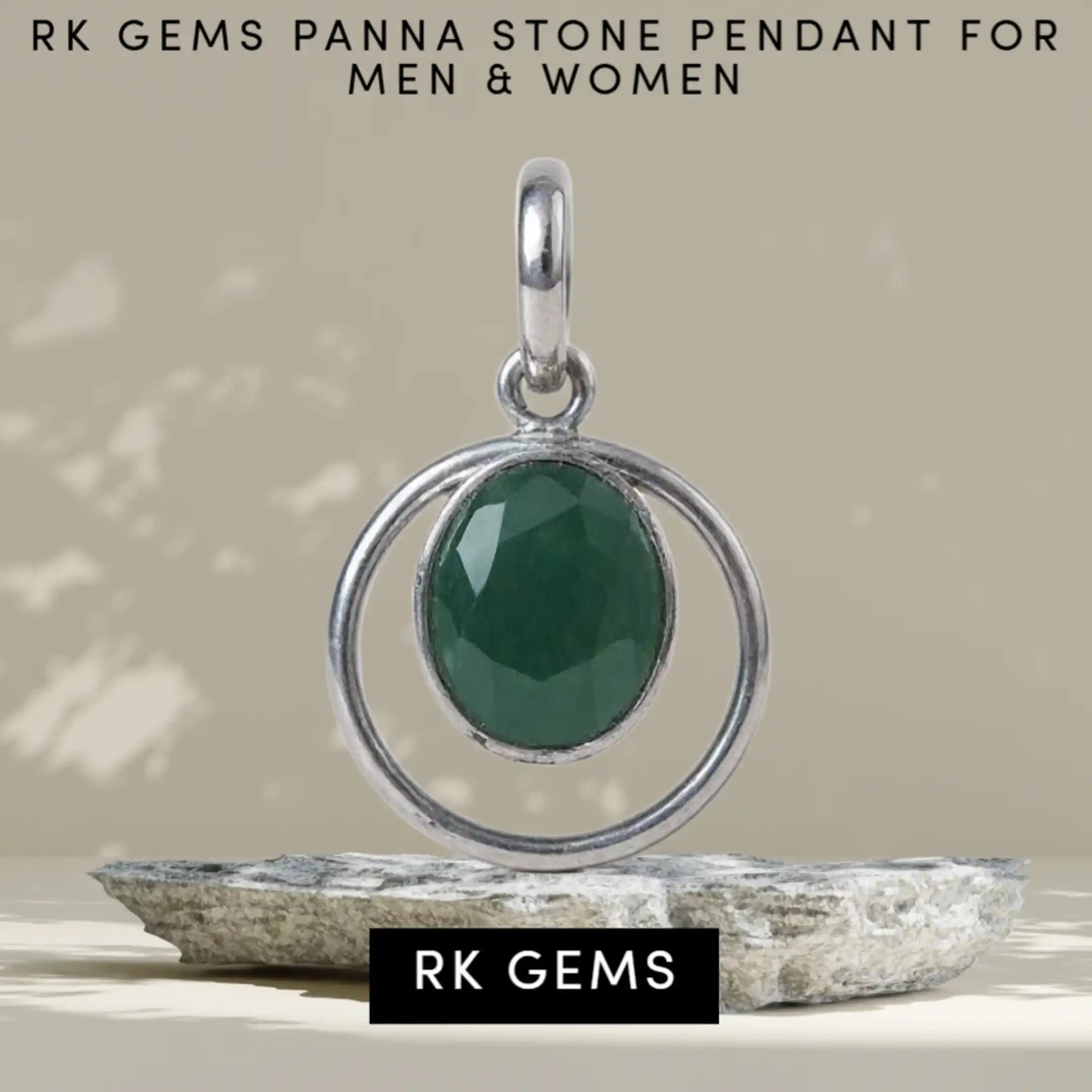 Astrological Panna Gemstone Pendant– Genuine Emerald for Growth & Business Success  For Men & Women.png